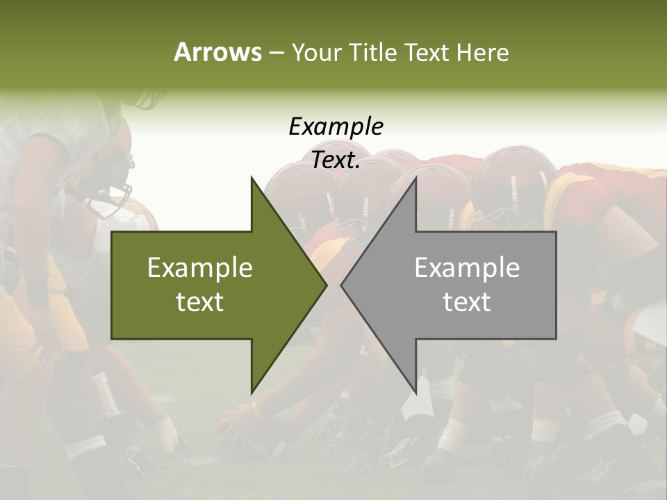 Person Yard Line Tackle PowerPoint Template