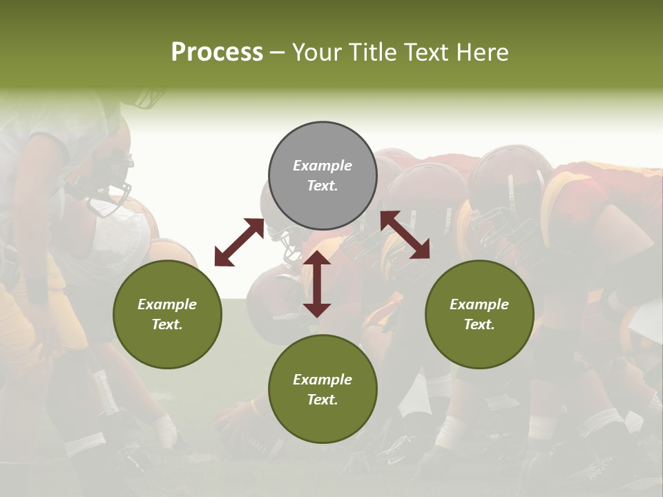 Person Yard Line Tackle PowerPoint Template