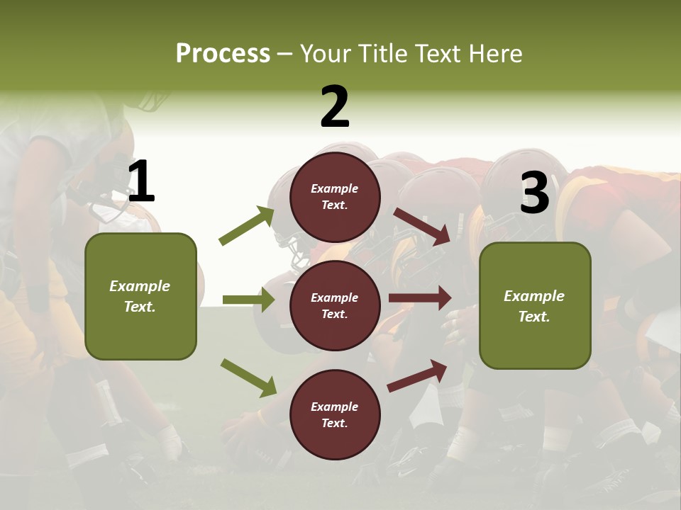 Person Yard Line Tackle PowerPoint Template