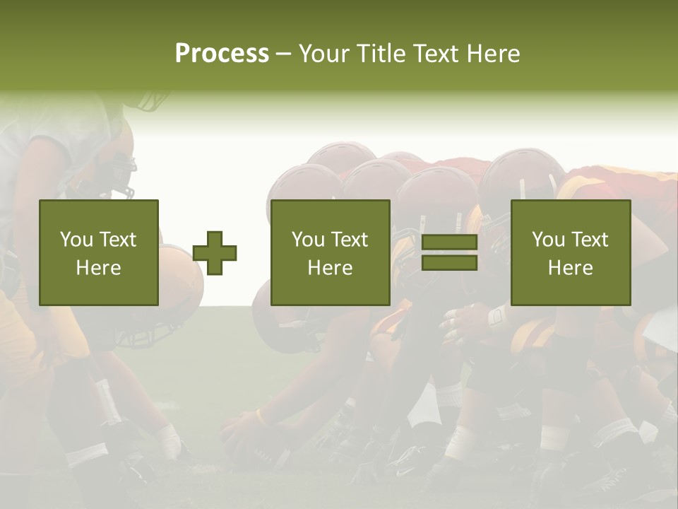 Person Yard Line Tackle PowerPoint Template