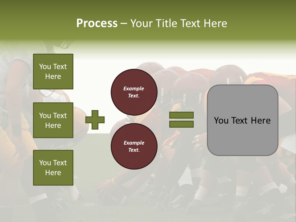 Person Yard Line Tackle PowerPoint Template