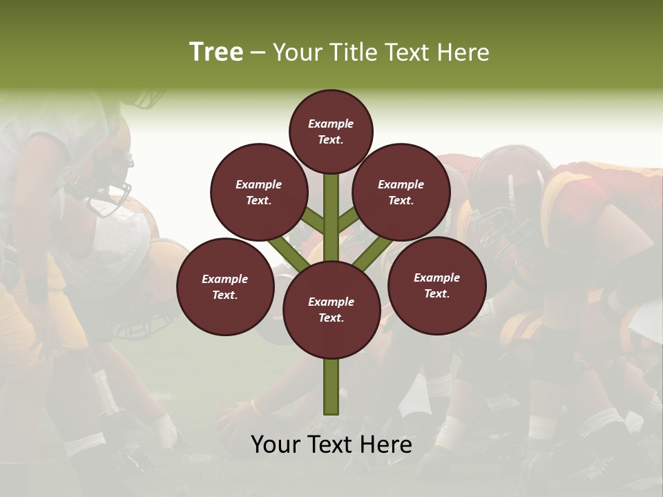 Person Yard Line Tackle PowerPoint Template