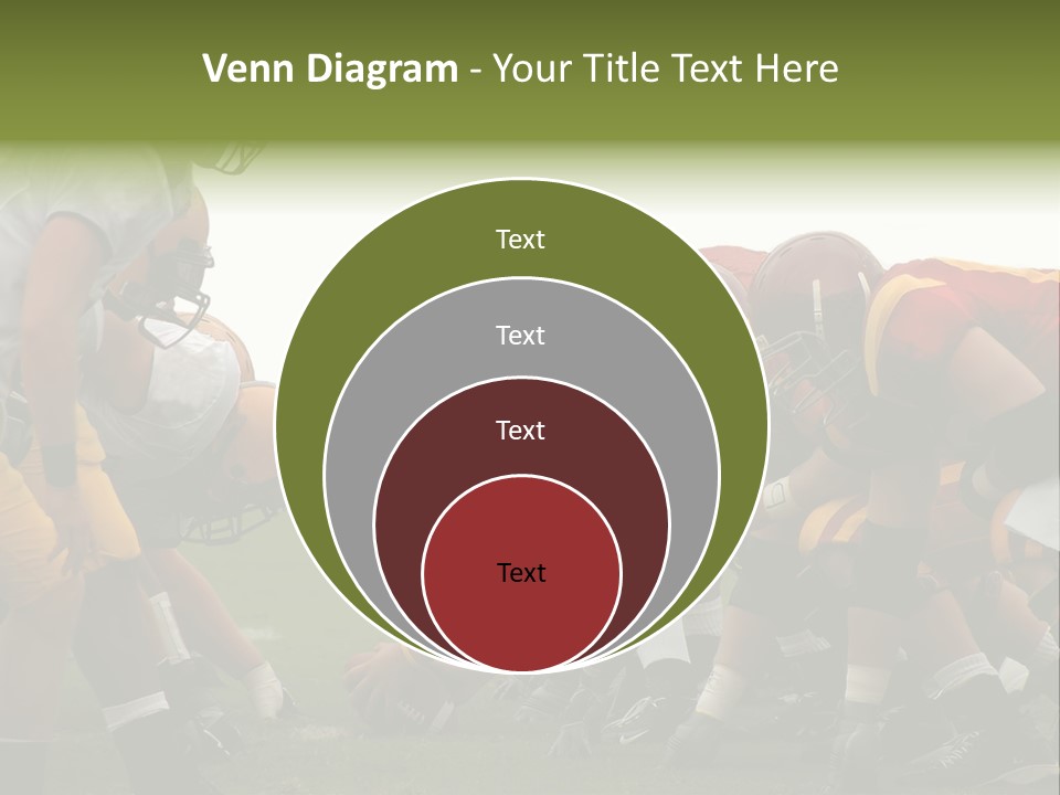 Person Yard Line Tackle PowerPoint Template