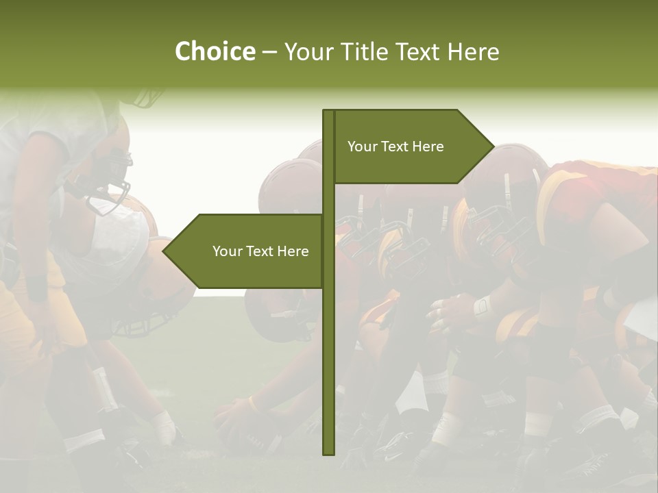 Person Yard Line Tackle PowerPoint Template