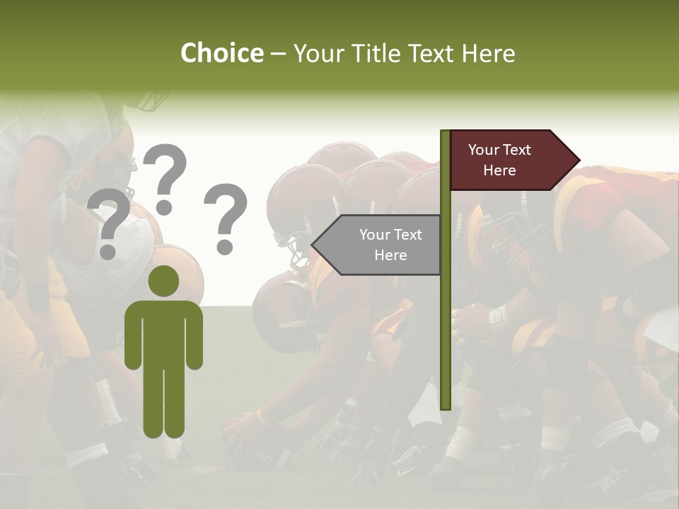 Person Yard Line Tackle PowerPoint Template