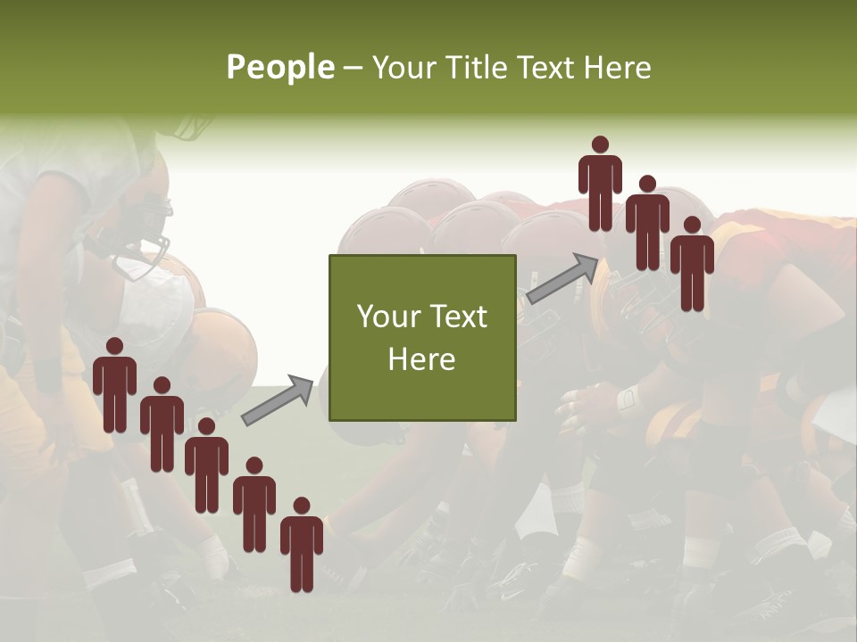 Person Yard Line Tackle PowerPoint Template