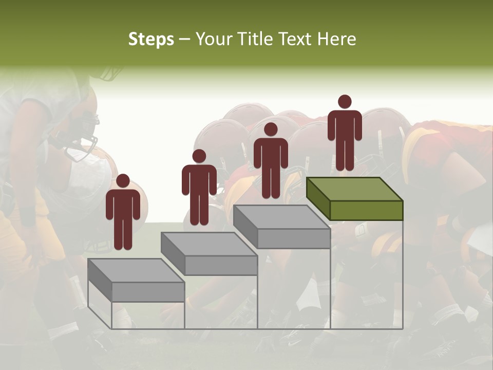 Person Yard Line Tackle PowerPoint Template