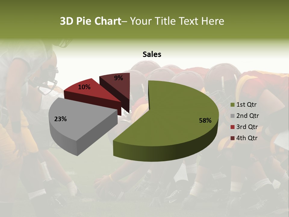 Person Yard Line Tackle PowerPoint Template