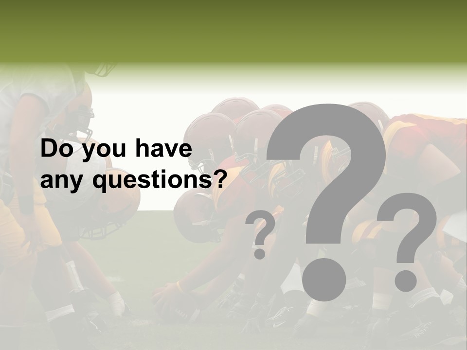 Person Yard Line Tackle PowerPoint Template