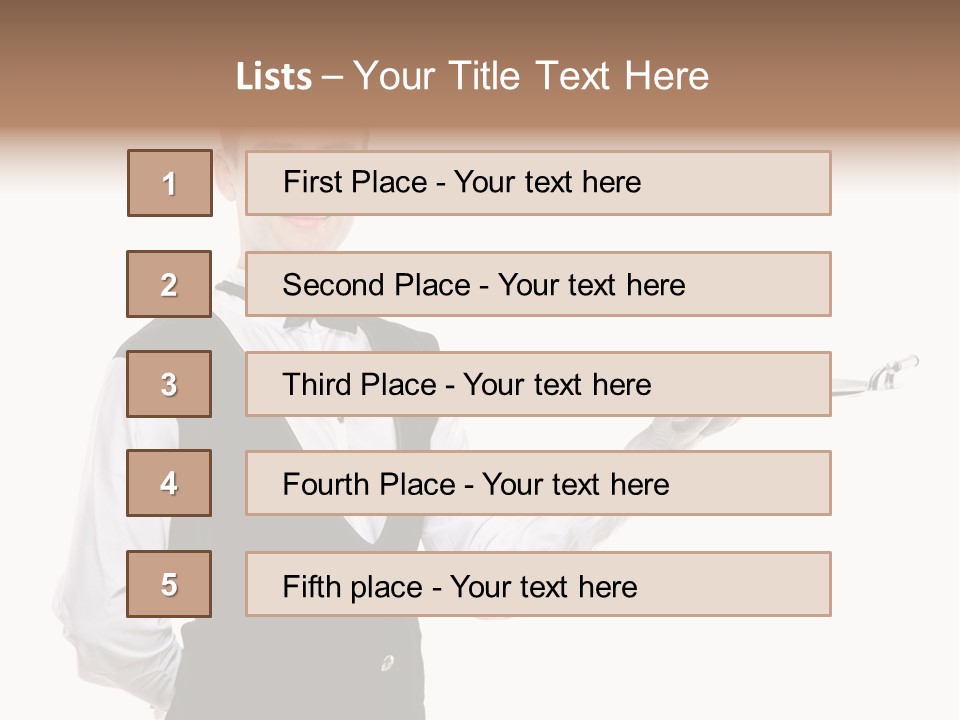 Male Tie Pose PowerPoint Template