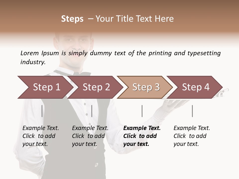 Male Tie Pose PowerPoint Template