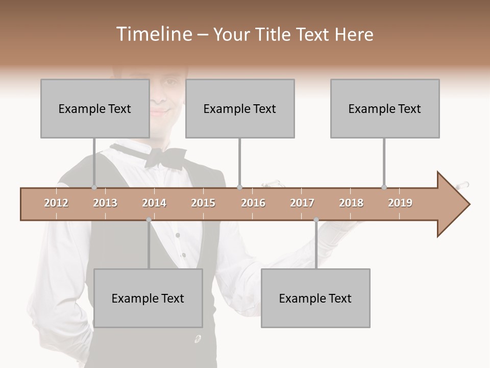 Male Tie Pose PowerPoint Template