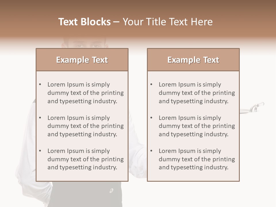 Male Tie Pose PowerPoint Template