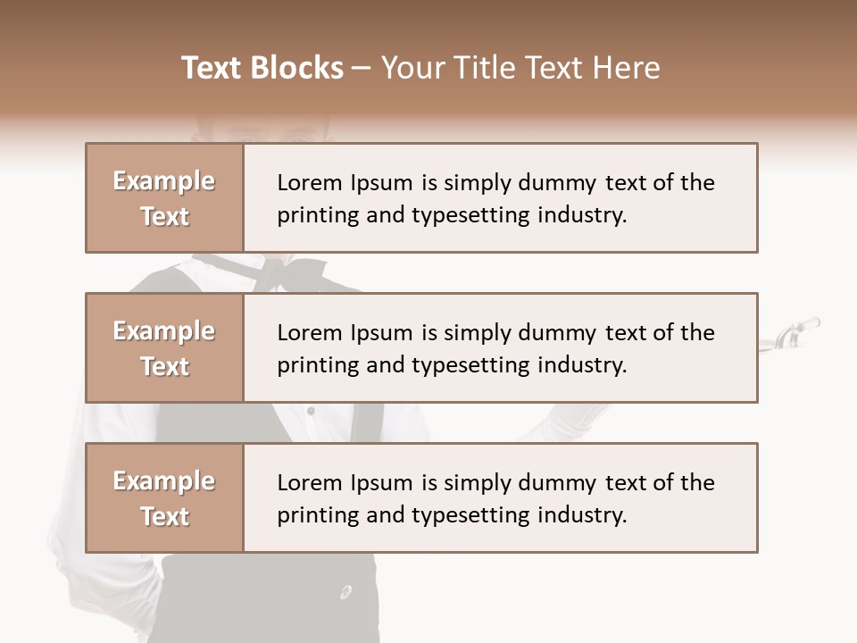 Male Tie Pose PowerPoint Template