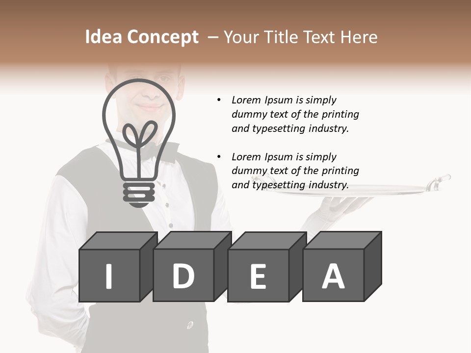 Male Tie Pose PowerPoint Template