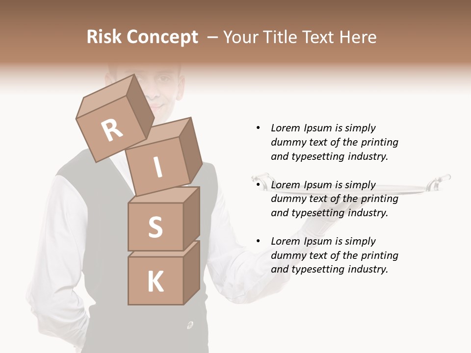 Male Tie Pose PowerPoint Template