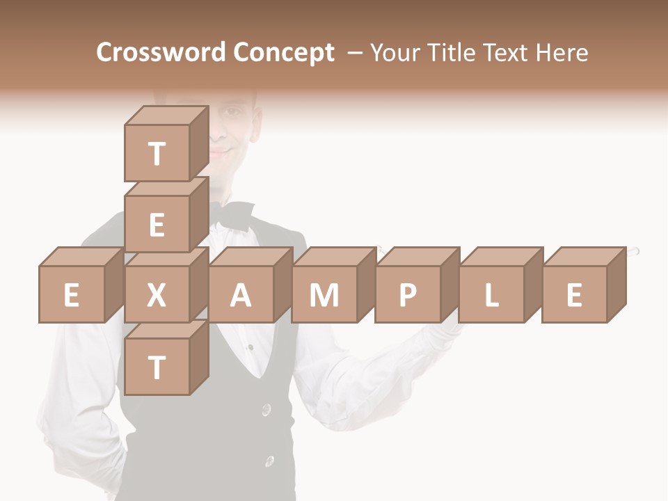 Male Tie Pose PowerPoint Template