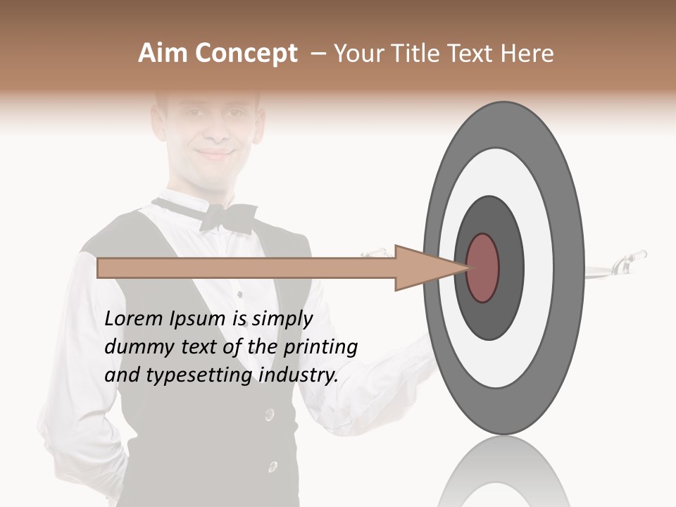 Male Tie Pose PowerPoint Template