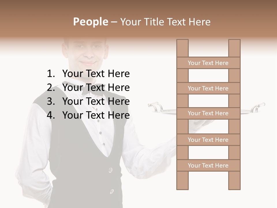 Male Tie Pose PowerPoint Template