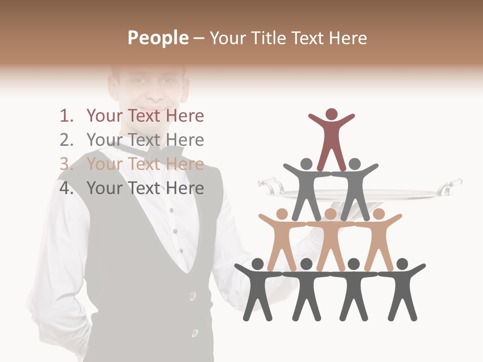 Male Tie Pose PowerPoint Template