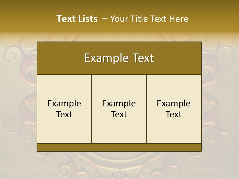 Profe Ional Table Toon PowerPoint Template