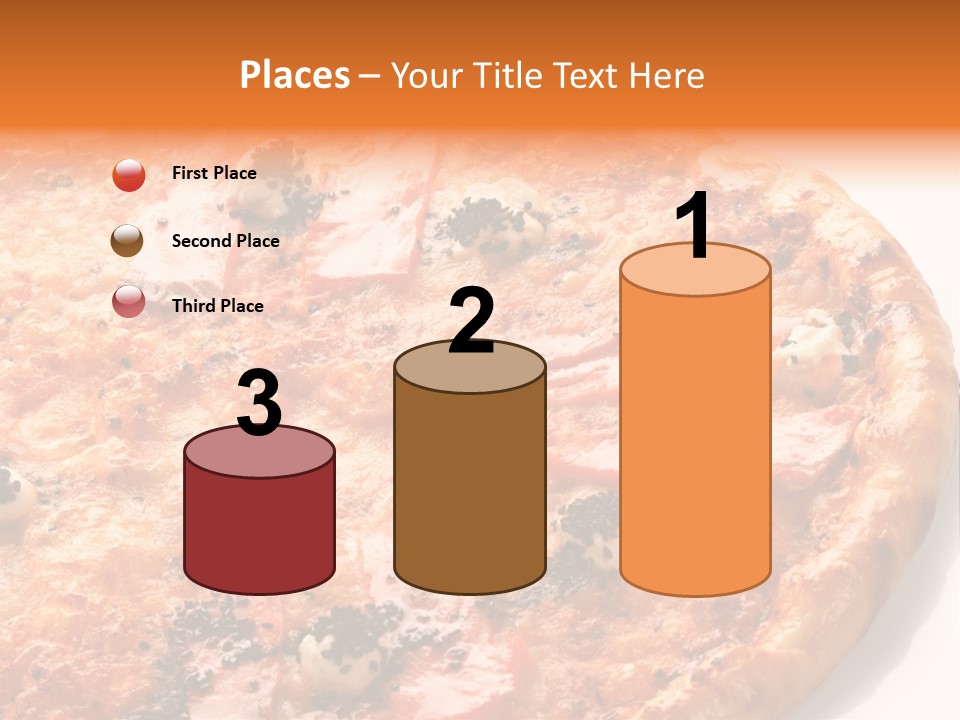 Slice Closeup Shot PowerPoint Template