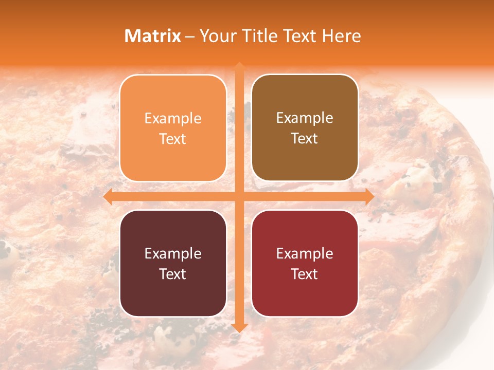 Slice Closeup Shot PowerPoint Template