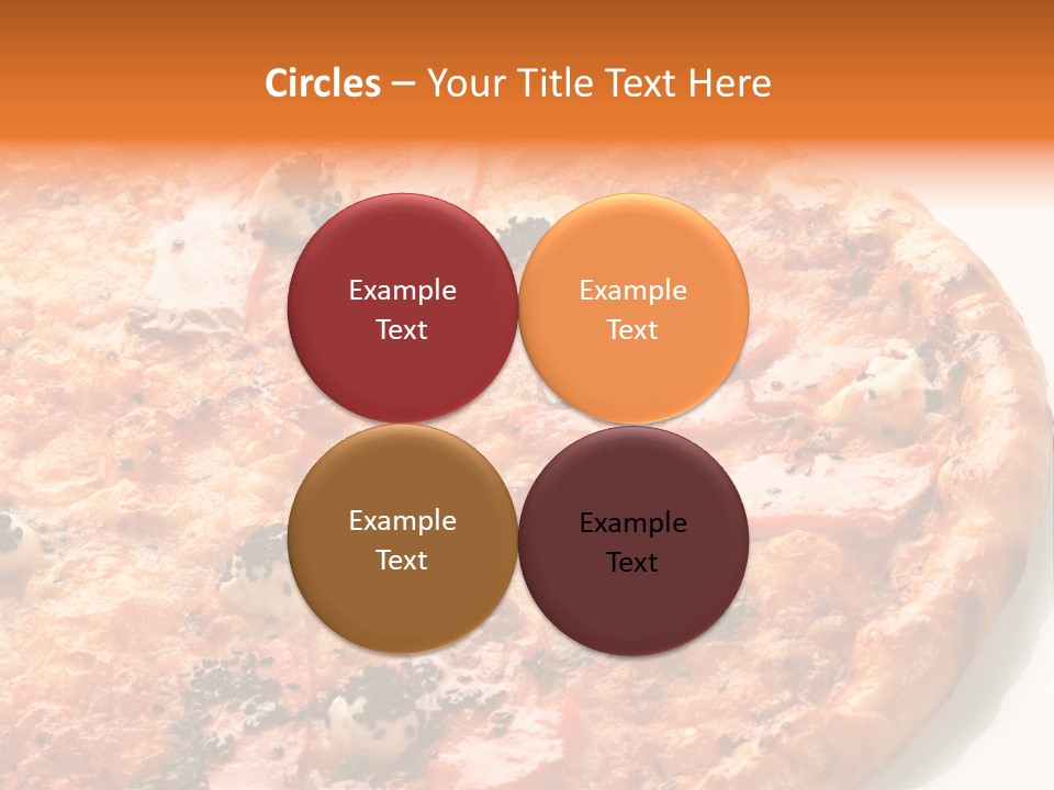 Slice Closeup Shot PowerPoint Template
