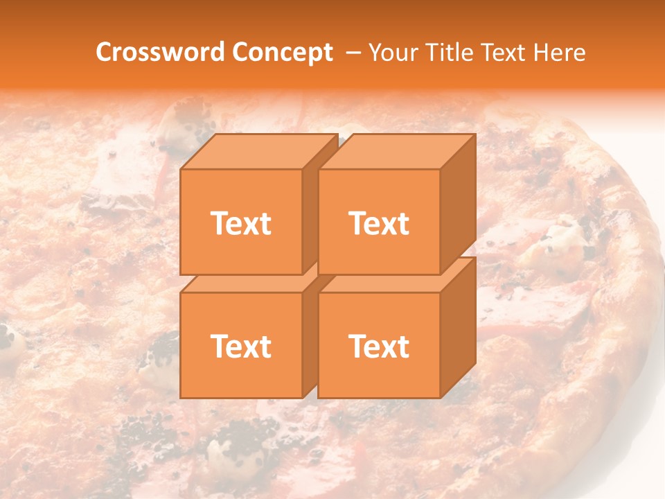 Slice Closeup Shot PowerPoint Template