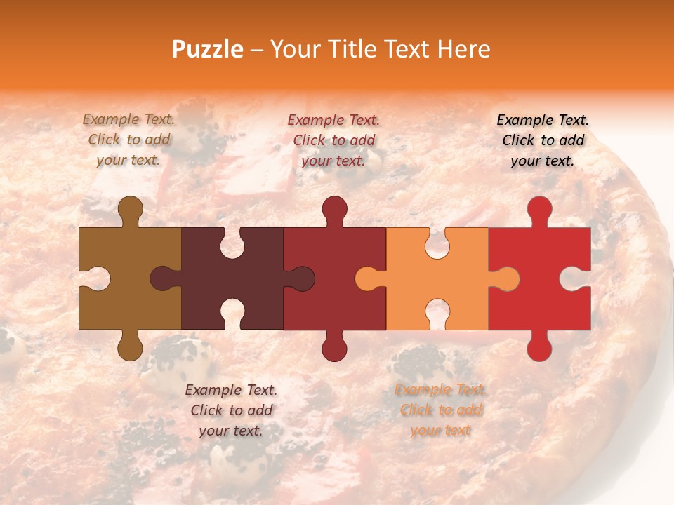 Slice Closeup Shot PowerPoint Template