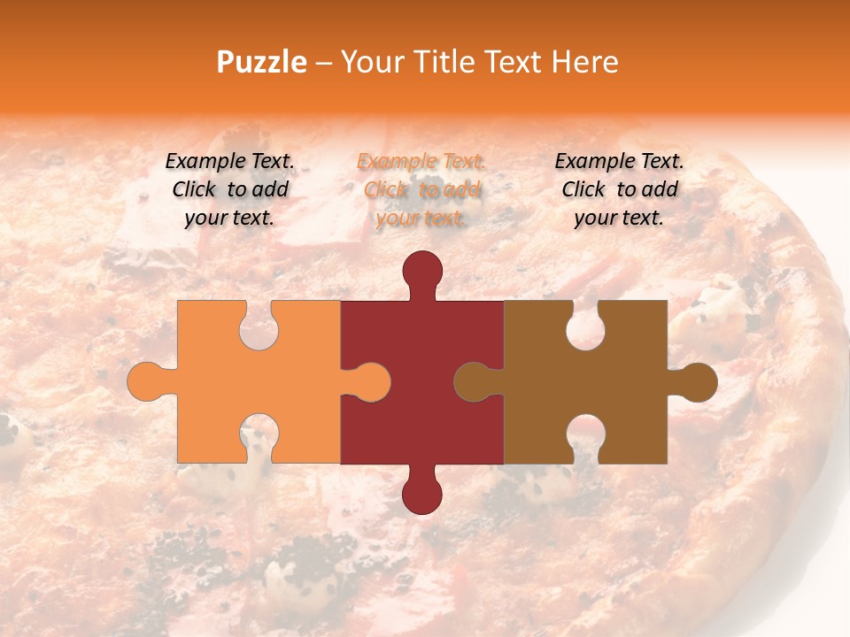 Slice Closeup Shot PowerPoint Template