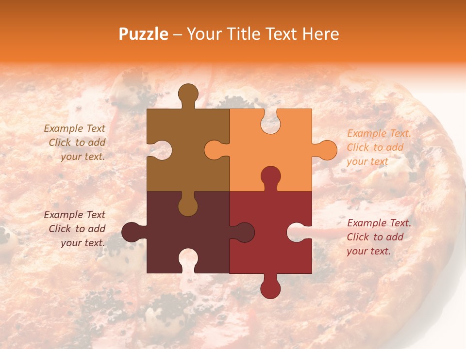 Slice Closeup Shot PowerPoint Template