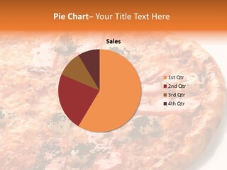 Slice Closeup Shot PowerPoint Template