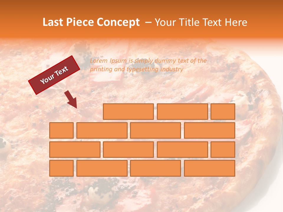 Slice Closeup Shot PowerPoint Template