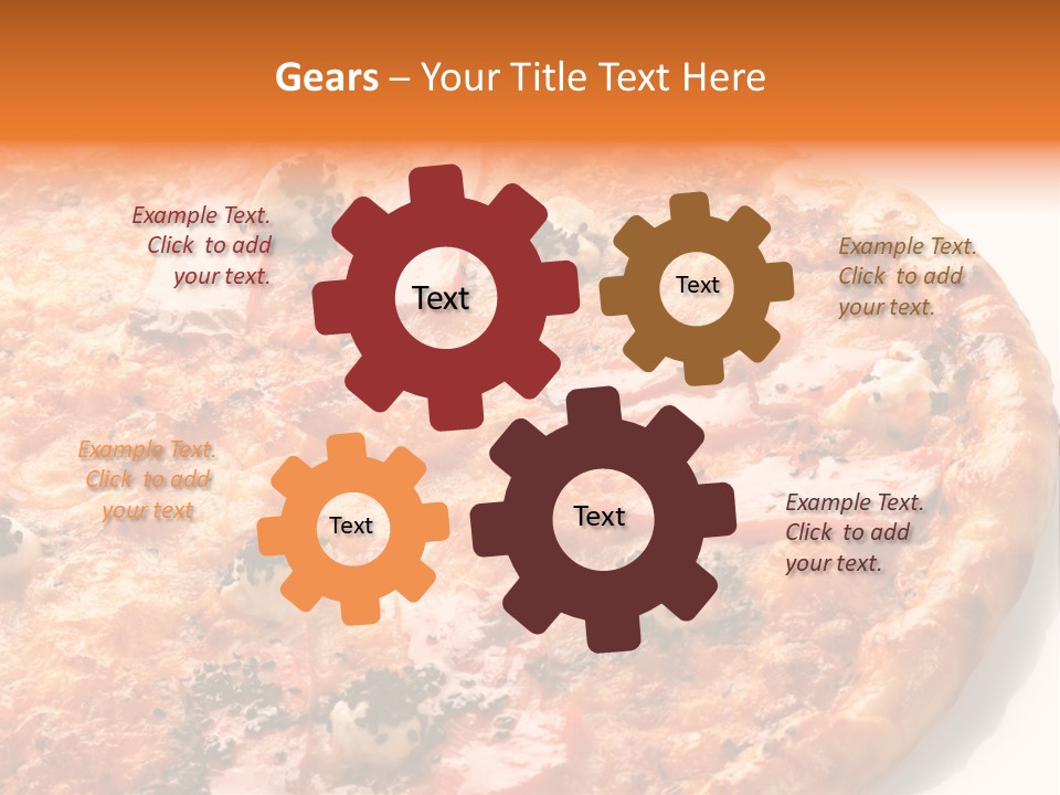 Slice Closeup Shot PowerPoint Template