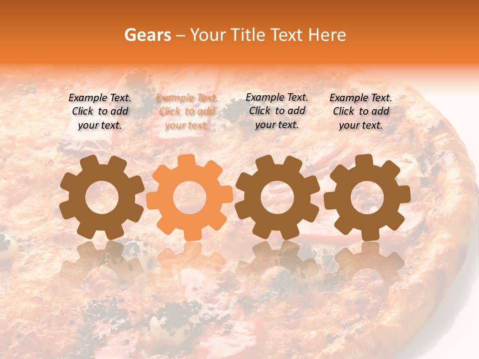 Slice Closeup Shot PowerPoint Template