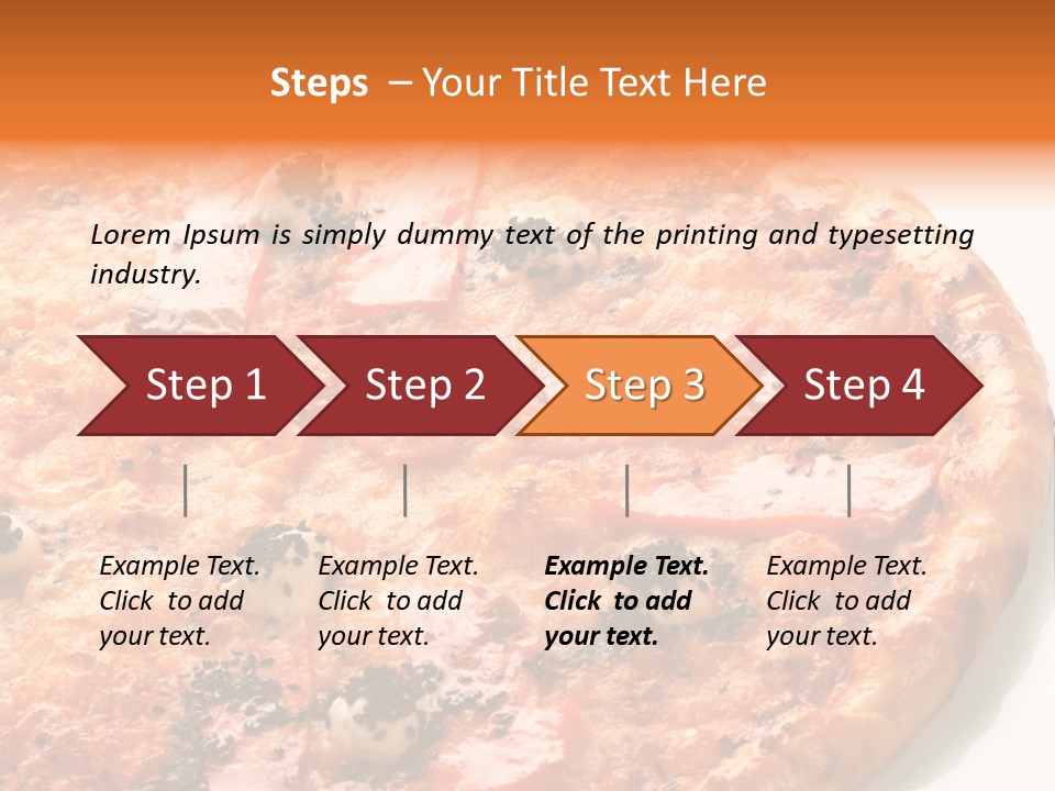 Slice Closeup Shot PowerPoint Template