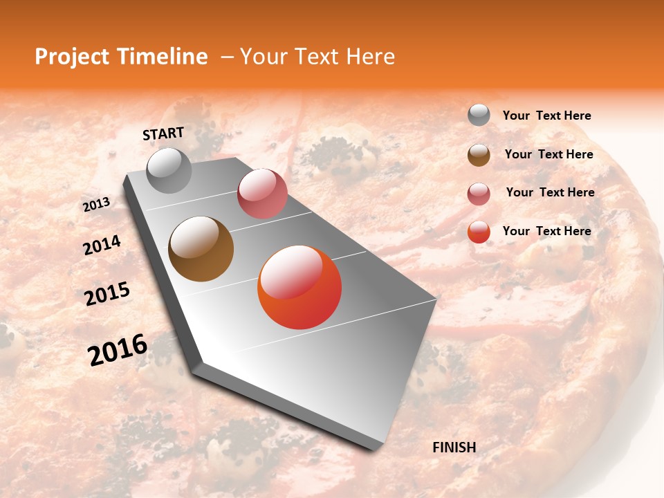 Slice Closeup Shot PowerPoint Template