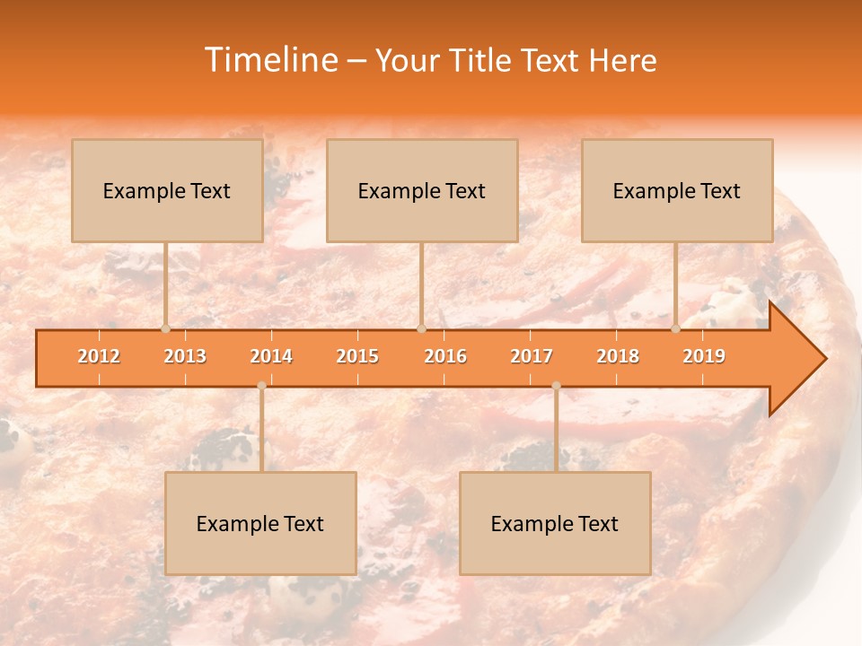 Slice Closeup Shot PowerPoint Template