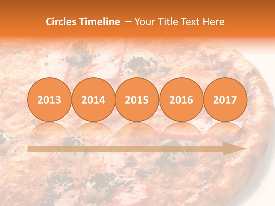 Slice Closeup Shot PowerPoint Template