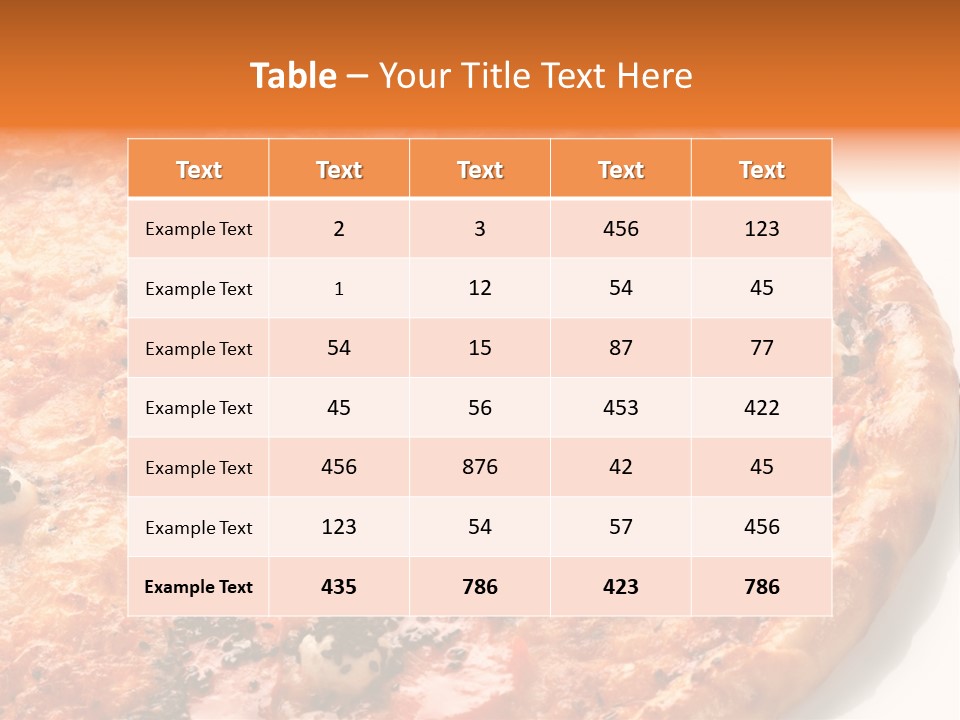 Slice Closeup Shot PowerPoint Template