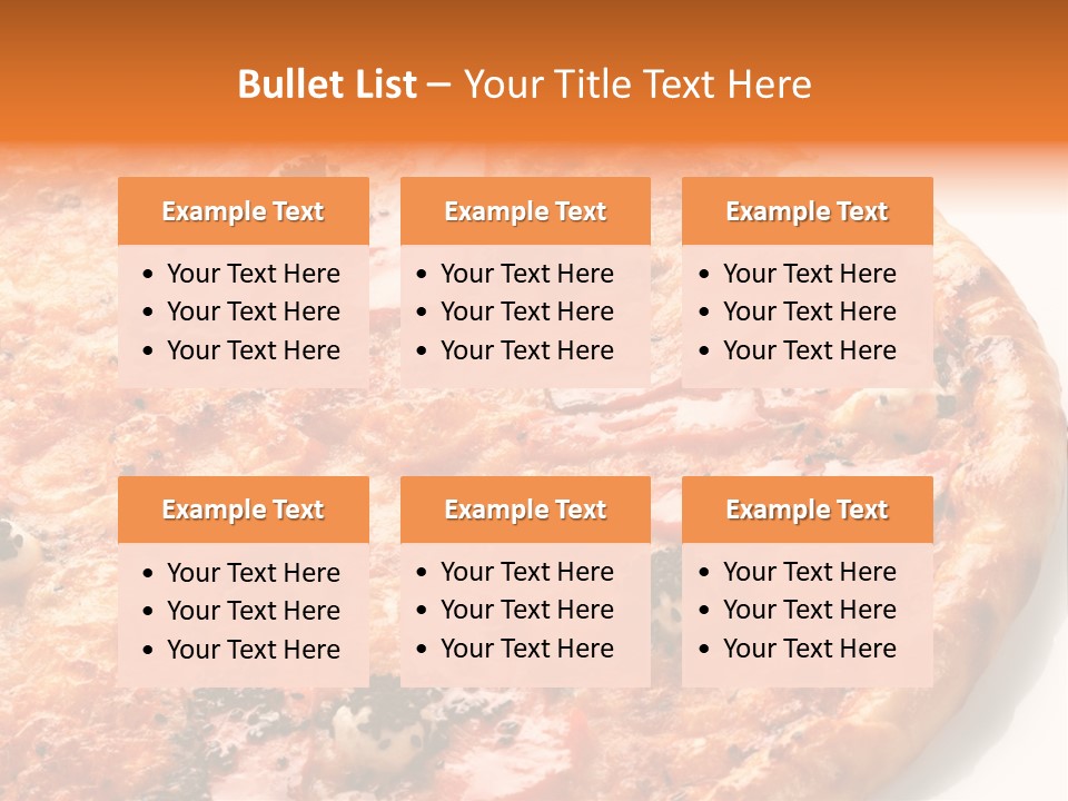 Slice Closeup Shot PowerPoint Template