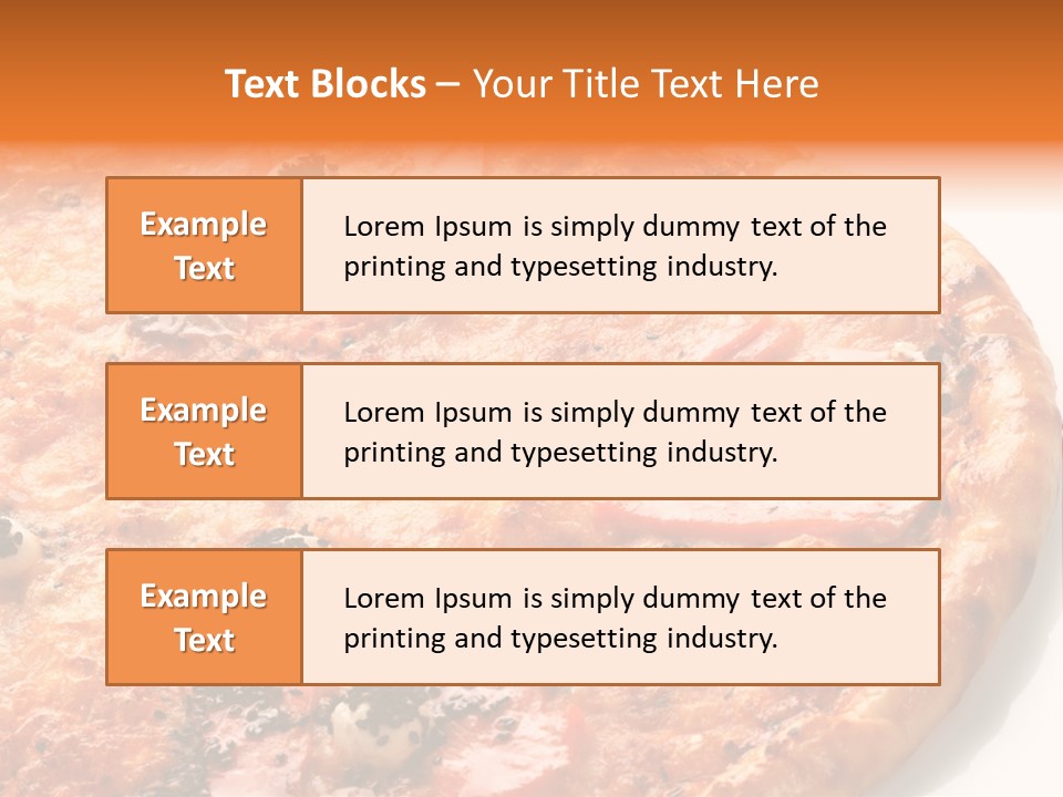 Slice Closeup Shot PowerPoint Template