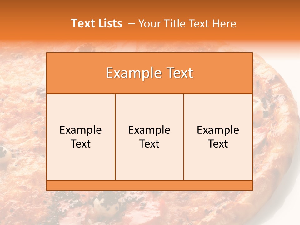 Slice Closeup Shot PowerPoint Template
