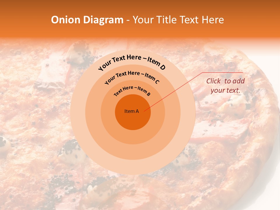 Slice Closeup Shot PowerPoint Template