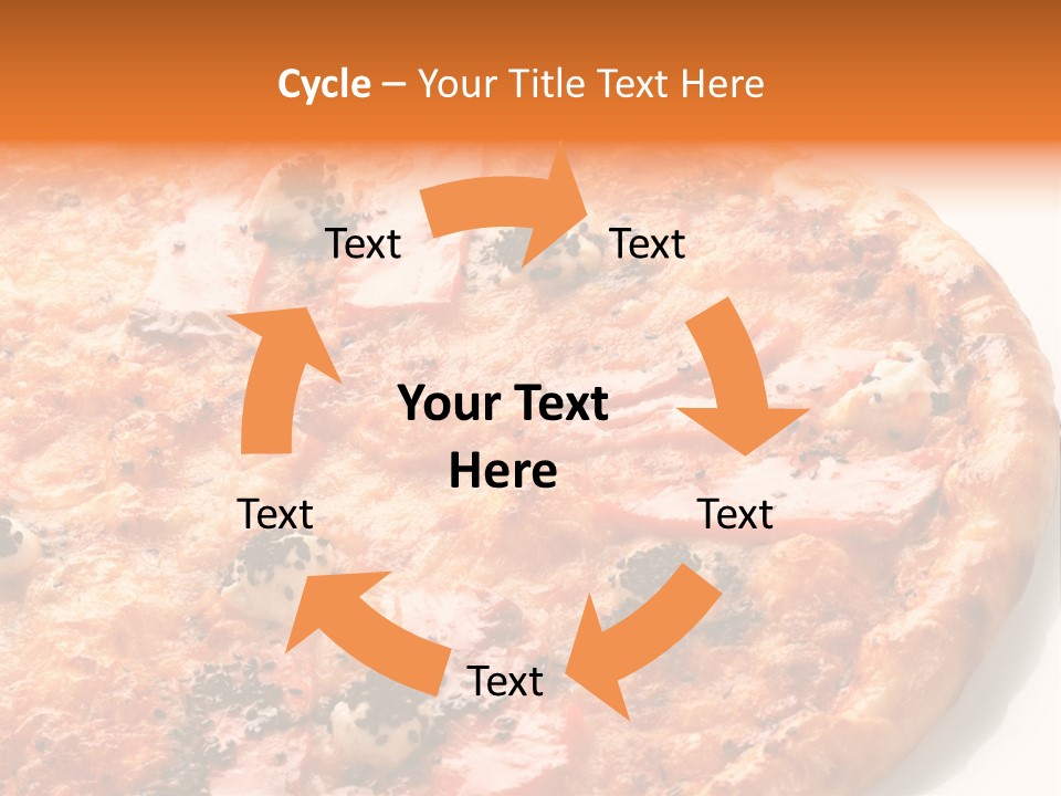 Slice Closeup Shot PowerPoint Template