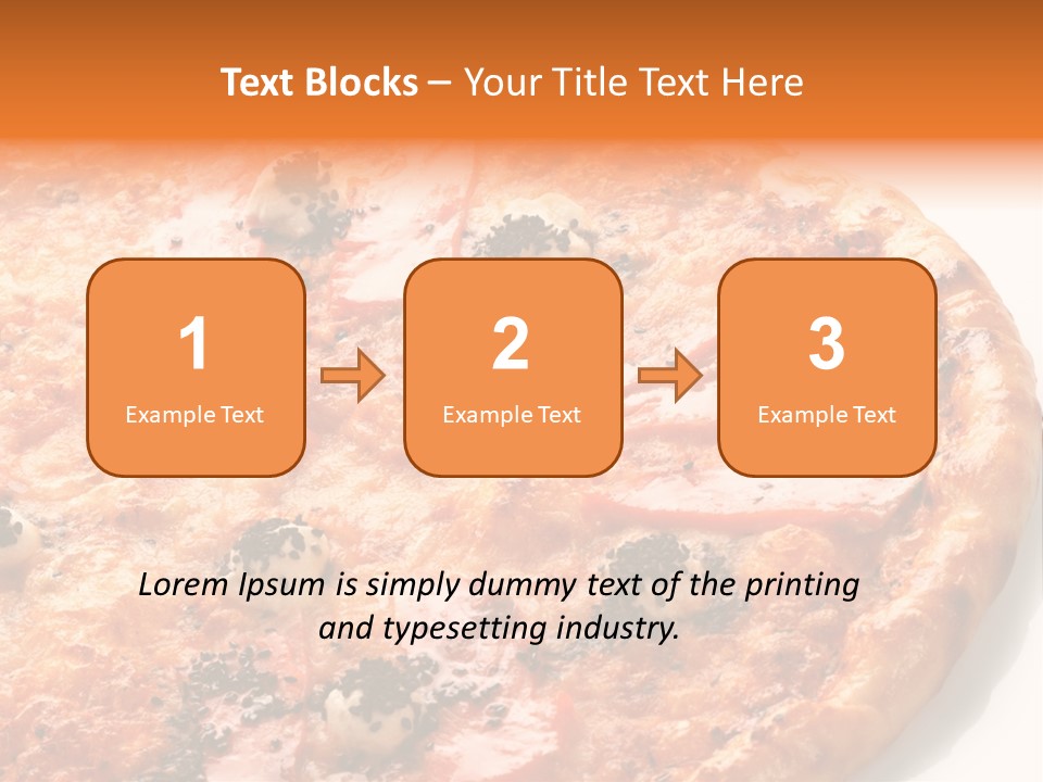 Slice Closeup Shot PowerPoint Template