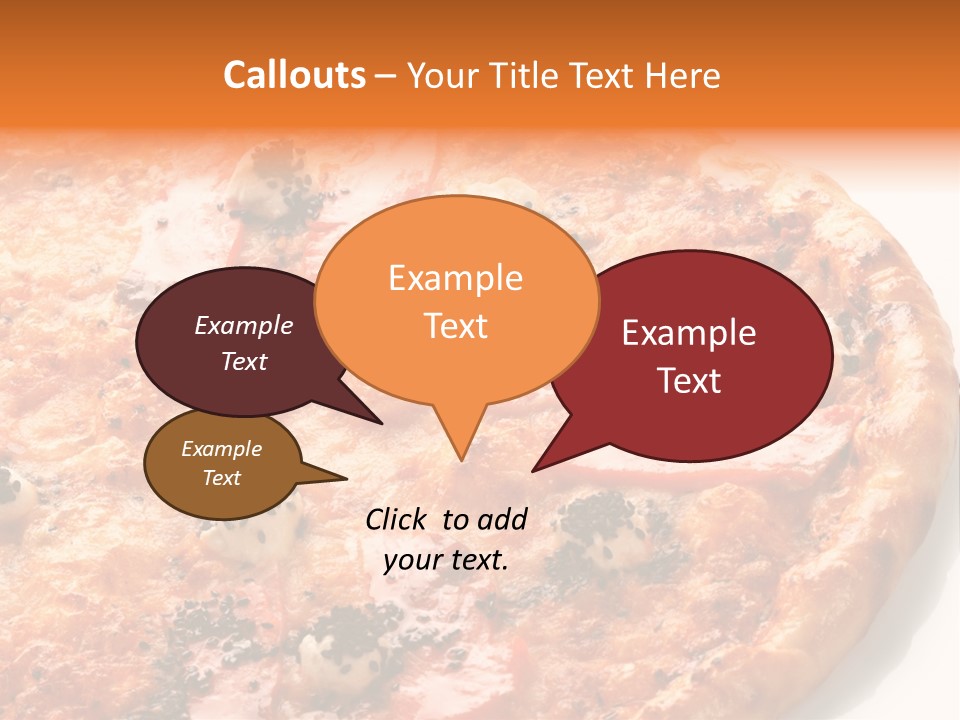 Slice Closeup Shot PowerPoint Template