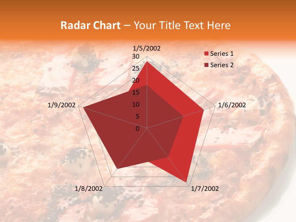 Slice Closeup Shot PowerPoint Template