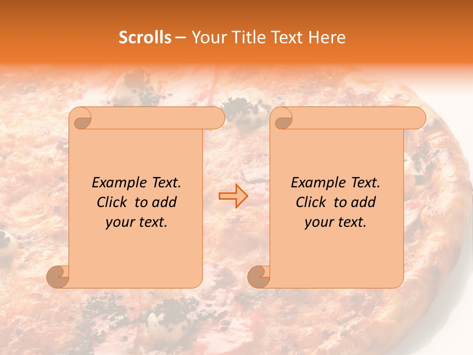 Slice Closeup Shot PowerPoint Template
